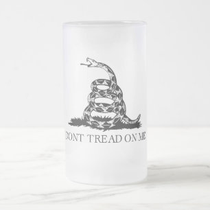 Caneca De Cerveja Vidro Jateado Bandeira da Cascavel de Gadsden: Guerra Revolucion