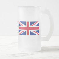 Bandeira de Union Jack do baixo custo do vidro de
