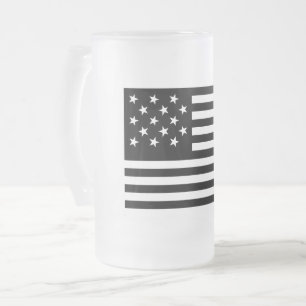 Caneca De Cerveja Vidro Jateado Bandeira dos EUA com 15 Estrelas