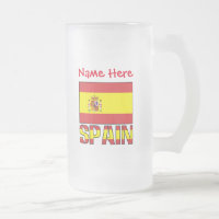 Bandeira Espanhola Vermelha Personalização Espanha