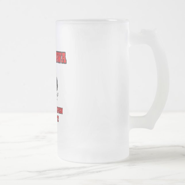 Caneca De Cerveja Vidro Jateado base aérea de tachikawa (Direita)