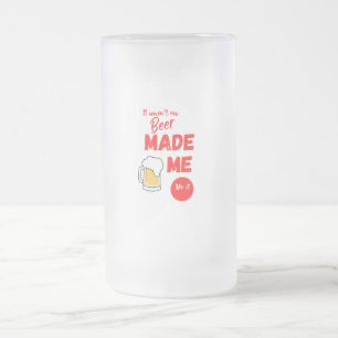 Caneca De Cerveja Vidro Jateado Beer Dia de os pais Engraçada De Fora De Serviço