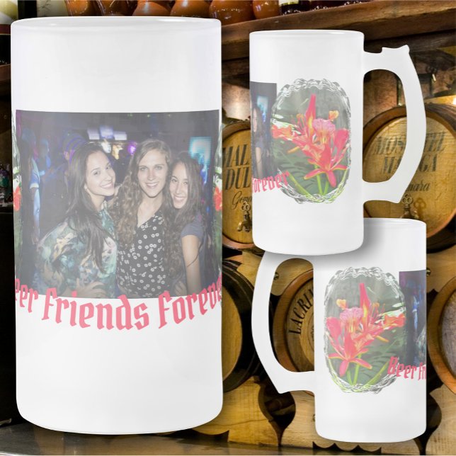 Caneca De Cerveja Vidro Jateado Beer Friends Forever 1583 (Criador carregado)