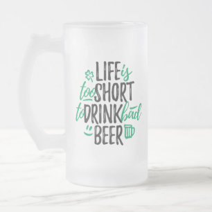 Caneca De Cerveja Vidro Jateado Beer Lover Mug
