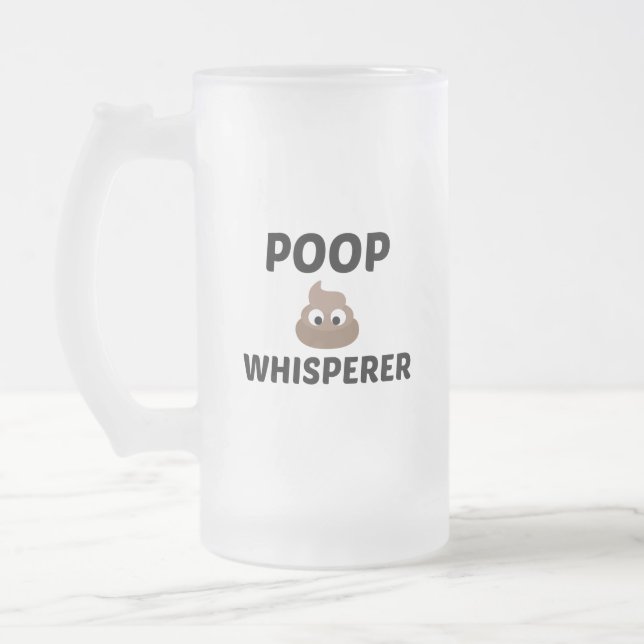 CANECA DE CERVEJA VIDRO JATEADO BEIJÃO (Esquerda)