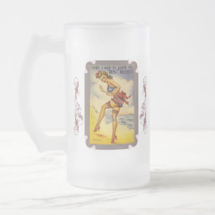 Caneca De Cerveja Vidro Jateado Bela Fosco Engraçada de Bela Bela Bela Bela Negra