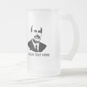 Caneca De Cerveja Vidro Jateado Ben Bernanke