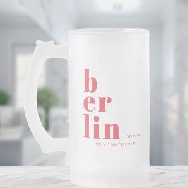 Caneca De Cerveja Vidro Jateado Berlim Alemanha - cerveja Glass