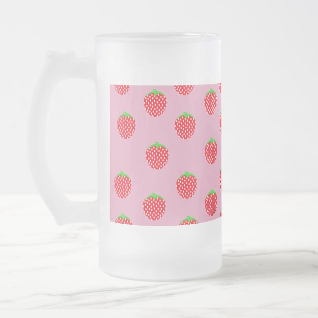 Caneca De Cerveja Vidro Jateado Berry Beauigh Summer (Esquerda)