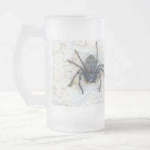 Caneca De Cerveja Vidro Jateado Big Female Huntsman Spider