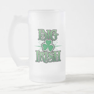 Caneca De Cerveja Vidro Jateado Big Irish Fosco Beer Mug