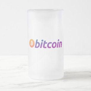 Caneca De Cerveja Vidro Jateado Bitcoin Miami