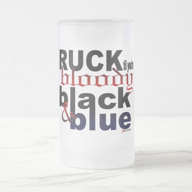 CANECA DE CERVEJA VIDRO JATEADO BLOODY (Centro)