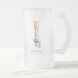 Caneca De Cerveja Vidro Jateado Blow Me Fosco Glass Beer Mug