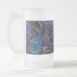 Caneca De Cerveja Vidro Jateado Bolhas quebradas de café
