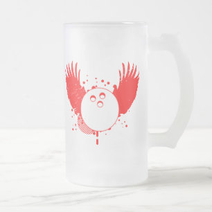 Caneca De Cerveja Vidro Jateado boliche: hi-fi