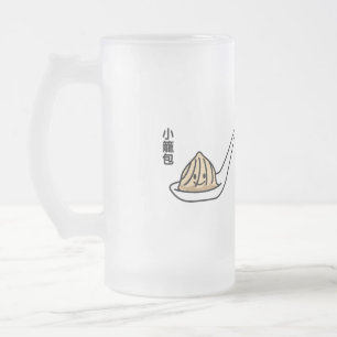 Caneca De Cerveja Vidro Jateado Bolo chinês de Dim Sum da bolinha de massa da sopa