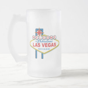 Caneca De Cerveja Vidro Jateado Bom-à-Las-Vegas