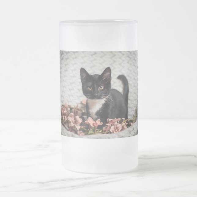 Caneca De Cerveja Vidro Jateado Bonito Bella Rosa (Centro)