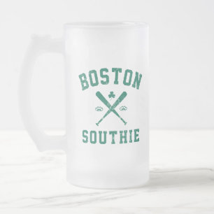 Caneca De Cerveja Vidro Jateado Boston Southie