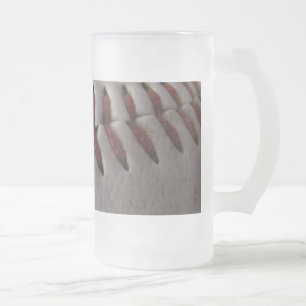 Caneca De Cerveja Vidro Jateado Botões de baseball