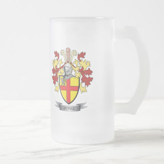 Caneca De Cerveja Vidro Jateado Brasão de Burke