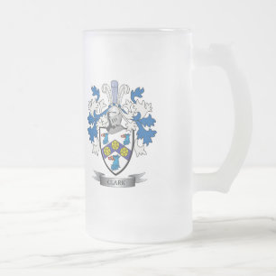 Caneca De Cerveja Vidro Jateado Brasão de Clark
