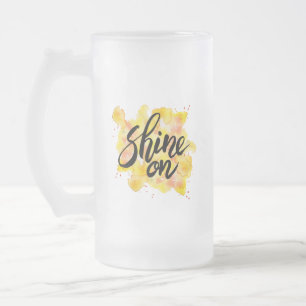 Caneca De Cerveja Vidro Jateado Brilhar na arte do Grafite