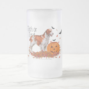 Caneca De Cerveja Vidro Jateado Brittany Halloween