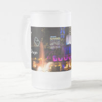 Buckingham Fountain Chicago Fosco Glass Beer Mug