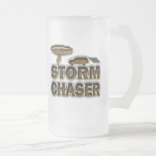 CANECA DE CERVEJA VIDRO JATEADO CAÇADOR DA TEMPESTADE