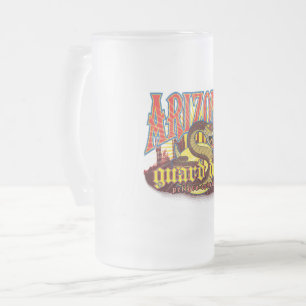 Caneca De Cerveja Vidro Jateado Cachorro de Guarda Cobra do Arizona