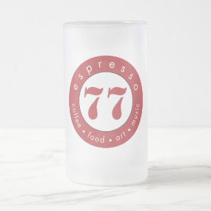 Caneca De Cerveja Vidro Jateado Café 77