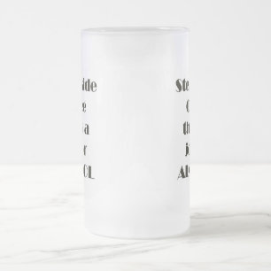 Caneca De Cerveja Vidro Jateado Café Passo a Lado
