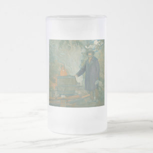 Caneca De Cerveja Vidro Jateado Caldeira Branca de Moonshiners Florestais