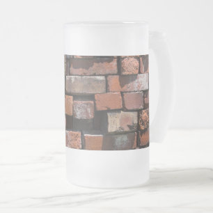 Caneca De Cerveja Vidro Jateado Cama De Vidro Do Fosco De Tijolos Antigos