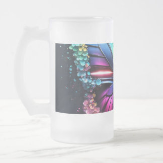Caneca De Cerveja Vidro Jateado Cama de Vidro Transparente Elegante