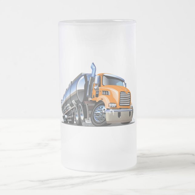 Caneca De Cerveja Vidro Jateado Caminhão de animação (Centro)
