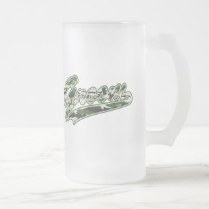 Caneca De Cerveja Vidro Jateado Camuflagem de Grupos Militares