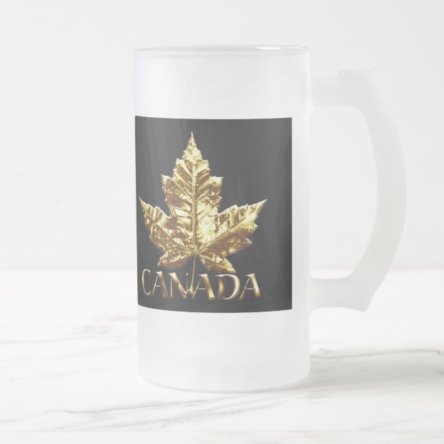 Caneca De Cerveja Vidro Jateado Canadá Bebês Souvenir Canadá Óculos e Mugs (Direita)
