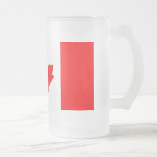 CANECA DE CERVEJA VIDRO JATEADO CANADÁ COFFEE MUG