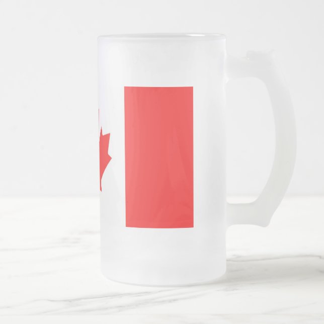 CANECA DE CERVEJA VIDRO JATEADO CANADÁ COFFEE MUG (Direita)