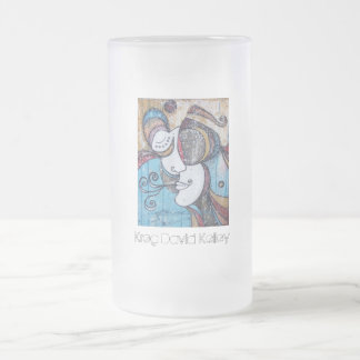 Caneca De Cerveja Vidro Jateado "Caneca de cerveja de vidro da brisa popular"