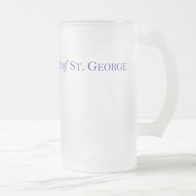 Caneca De Cerveja Vidro Jateado Caneca de Vidro Fosco (Direita)