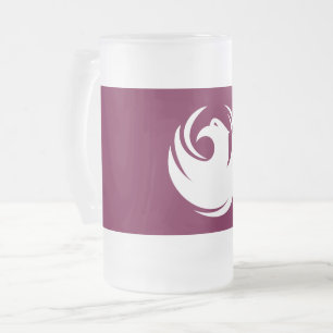 Caneca De Cerveja Vidro Jateado Caneca de Vidro Fosco com bandeira da Cidade de Ph