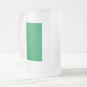 Caneca De Cerveja Vidro Jateado Caneca de Vidro Fosco com bandeira da Itália