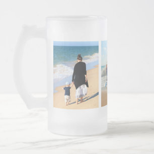 Caneca De Cerveja Vidro Jateado Caneca de Vidro Fosco com Colagem de Fotos Persona