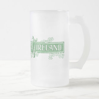 Caneca De Cerveja Vidro Jateado Caneca de Vidro Fosco Irlanda