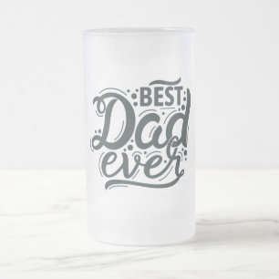 Caneca De Cerveja Vidro Jateado Caneca de Vidro Fosco Melhor Pai do Mundo