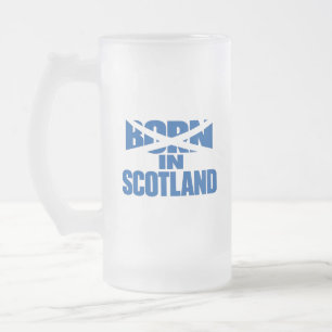 Caneca De Cerveja Vidro Jateado Caneca de Vidro Fosco Nascido na Escócia